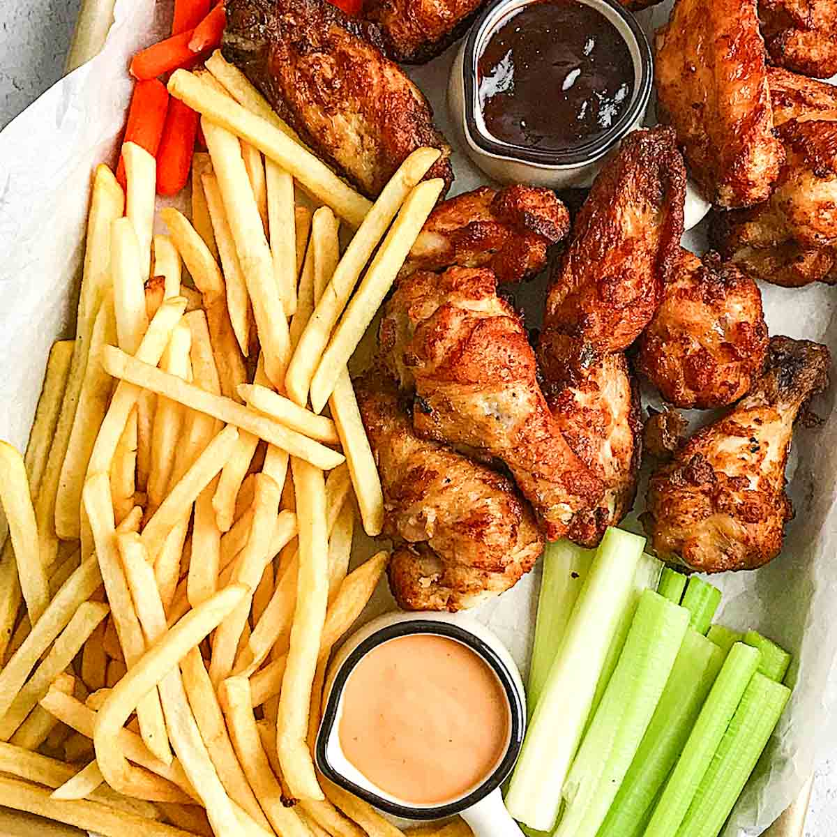 Crispy chicken wings